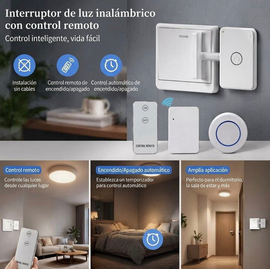 Control remoto inalámbrico para luces
